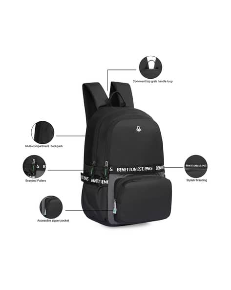 Brown Ucb Benetton Backpack Buy Black Backpacks For Men By UNITED