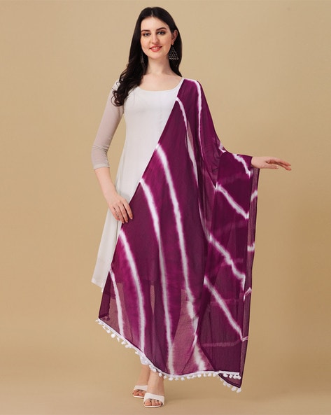 Women Striped Dupatta Price in India