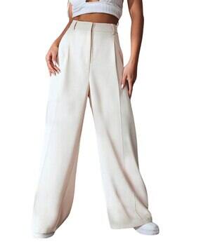 leriya fashion Women Pleated Relaxed Fit Pants-picture-20