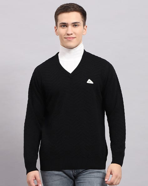 Buy Black Sweaters Cardigans for Men by Monte Carlo Online