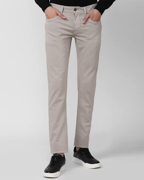 Men Slim Jeans with Insert Pockets