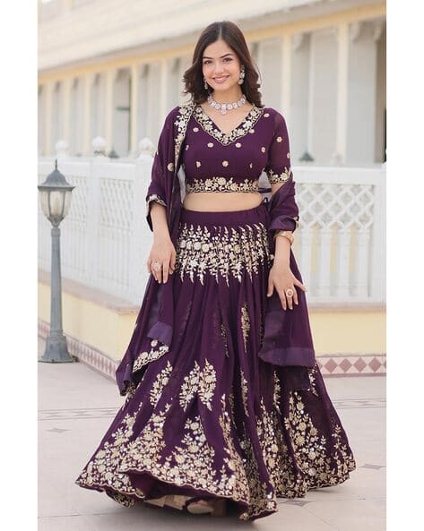Women Lehenga Choli Set with Dupatta