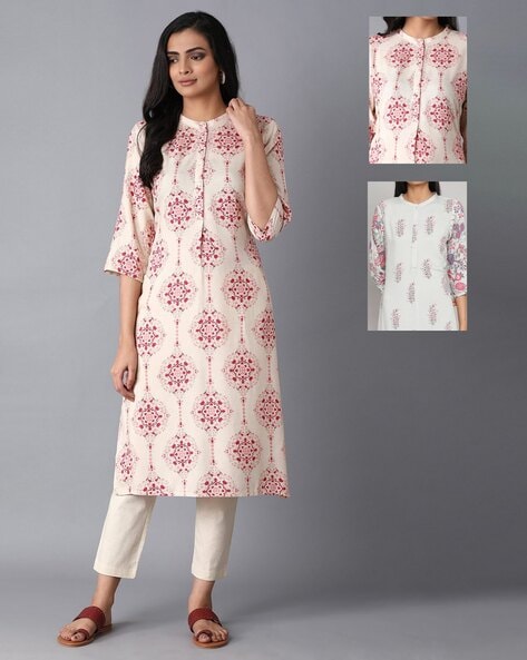 Buy Beige Kurtas for Women by W Online Ajio