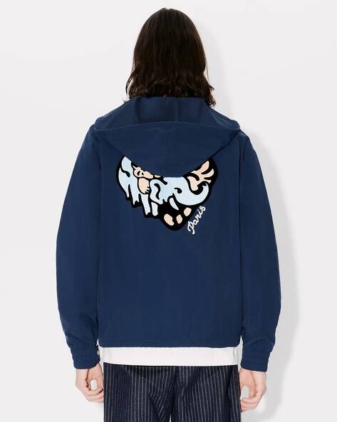 Buy KENZO CVD Qixi Windbreaker | Midnight Blue Color Men