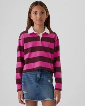 gap kids Girls Striped Relaxed Fit Top-picture-27