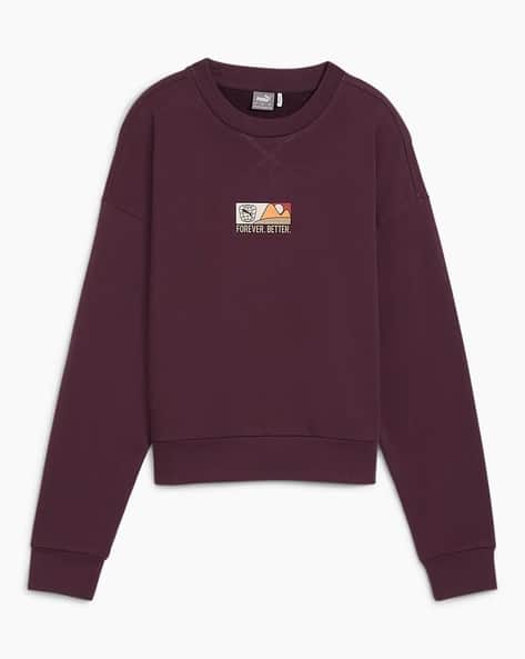 Puma Women Graphic Print Relaxed Fit Crew-Neck Sweatshirt