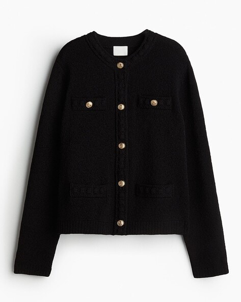 Women Textured-Knit Cardigan