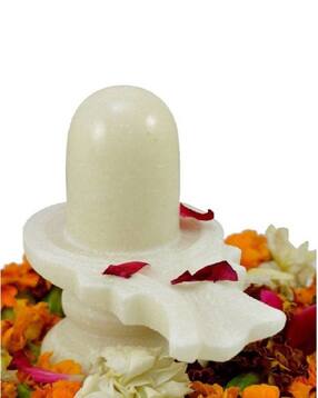 Marble Stone Shiva Lingam Showpiece-image-25