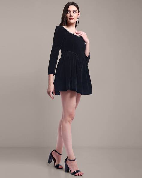 Buy Black Dresses for Women by IKI CHIC Online | Ajio.com 