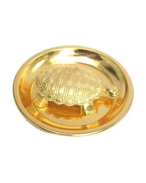 Metal Tortoise on Plate Showpiece-image-46