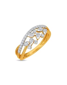 kisna jewellery Men Yellow Gold Diamond Studded Ring - Shaona Ring-picture-10