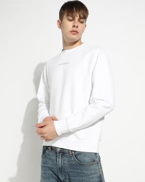gas Men Typographic Print Regular Fit Crew-Neck Sweatshirt-picture-43