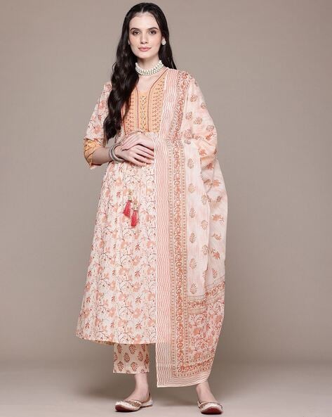 Women Pure Cotton Kurta Set Price in India