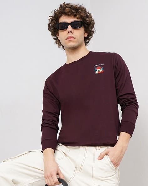 Buy Brown Sweatshirt Hoodies for Men by Genoa Online