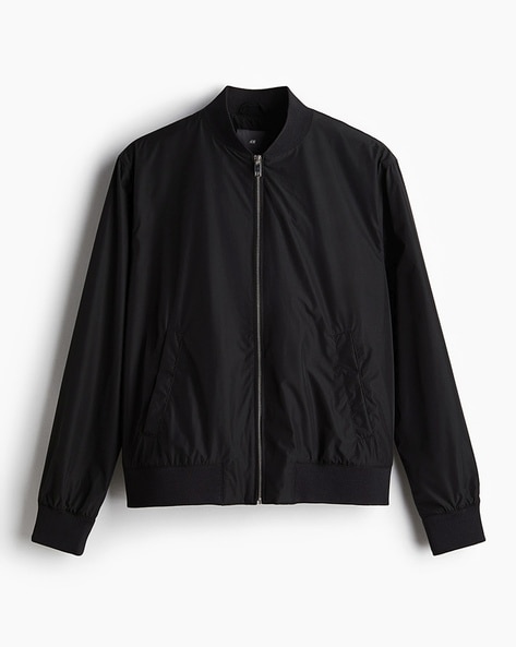 Men Regular Fit Bomber Jacket