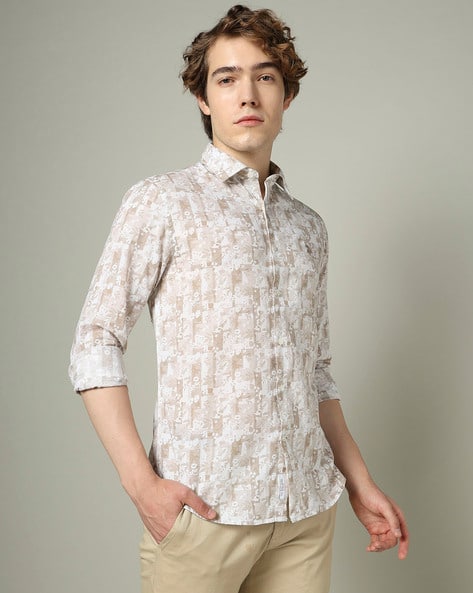 U.S. Polo Assn. Men Printed Tailored Fit Shirt