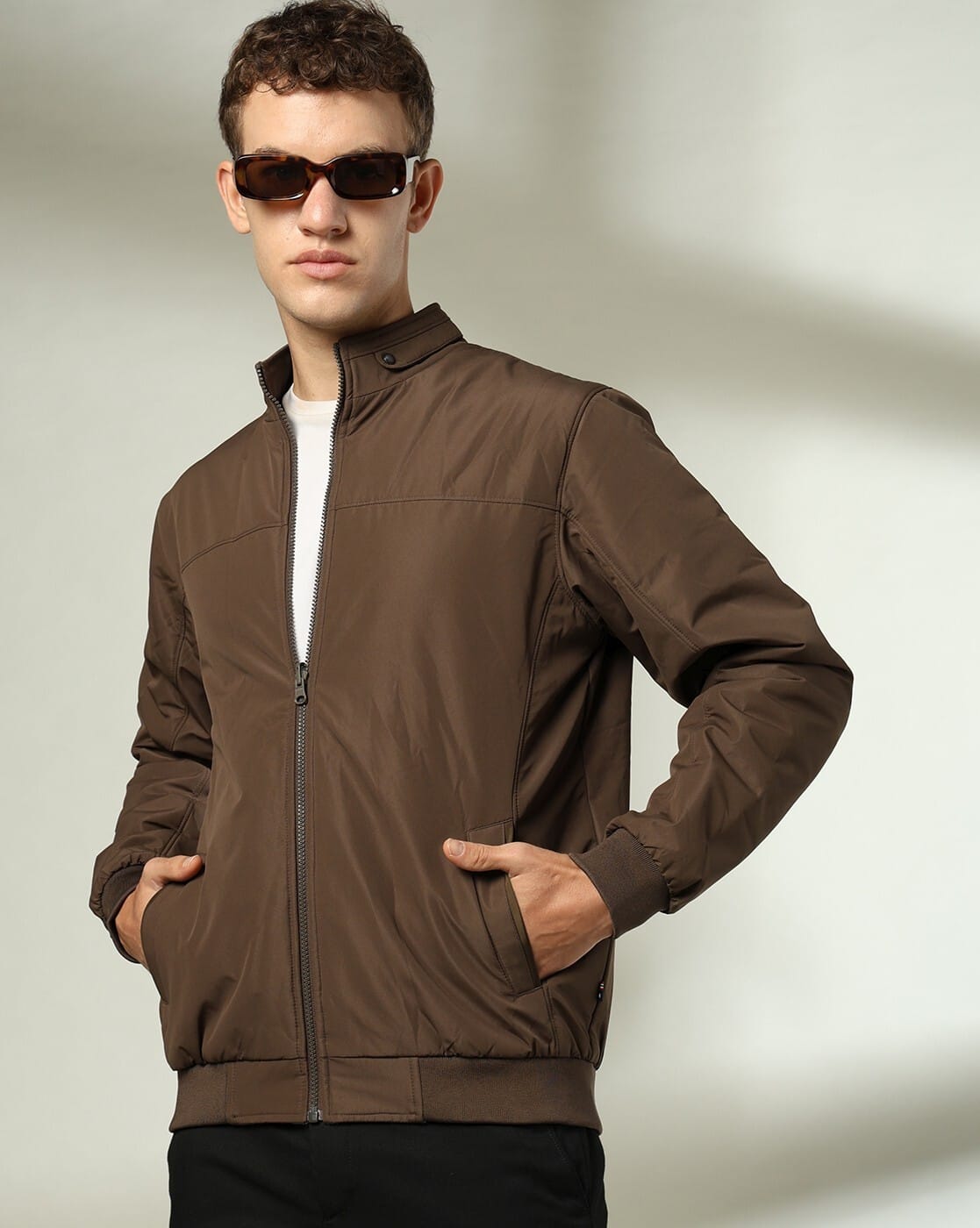 Buy Brown Jackets & Coats for Men by NETPLAY Online | Ajio.com