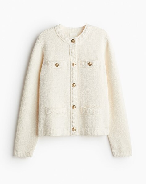 Women Textured-Knit Cardigan