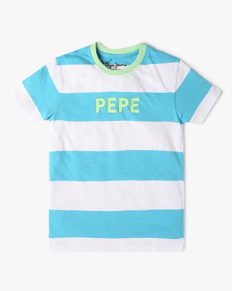 Pepe Jeans Boys Striped Crew-Neck T-Shirt