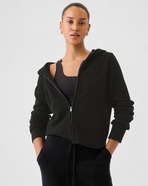 Gap Women Zip-Front Hooded Pullover