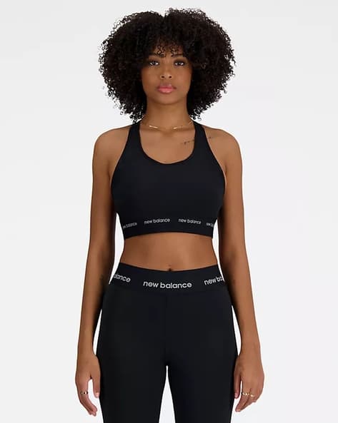 NEW BALANCE Women Sports Bra with Brand Print