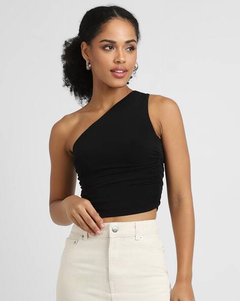 one shoulder crop top forever 21