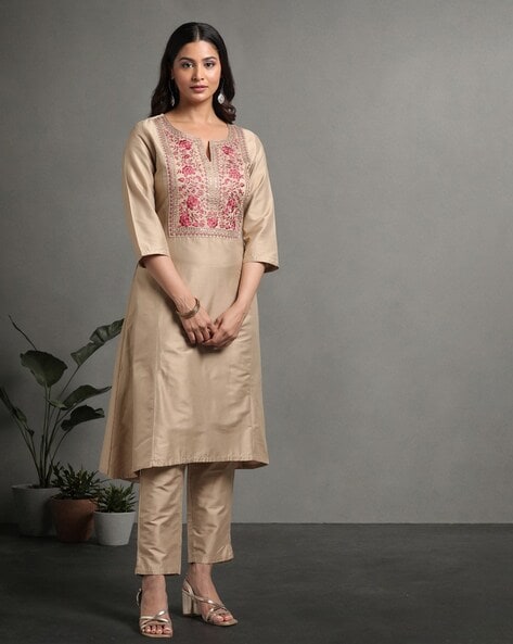 Women Embroidery Kurta Set Price in India