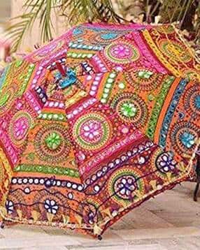 aawiclo home Handicraft Rajasthani Print Umbrella-picture-40