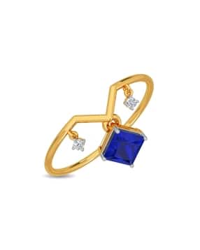 Men Yellow Gold Diamond Studded Ring - Eleanor Diamond Ring-image-39