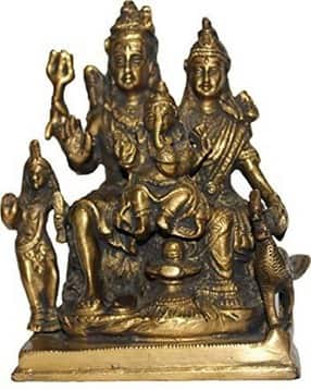navyaksh Brass Shiva Parivar Idol Showpiece-picture-15