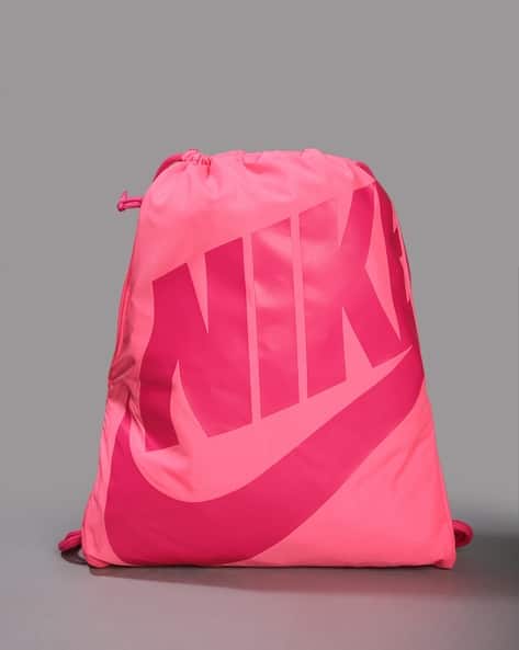 pink nike string bag