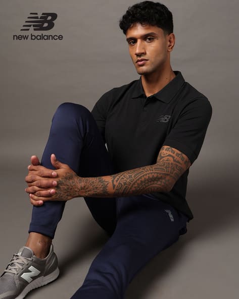 Men Regular Fit Polo T-Shirt with Embroidered Logo