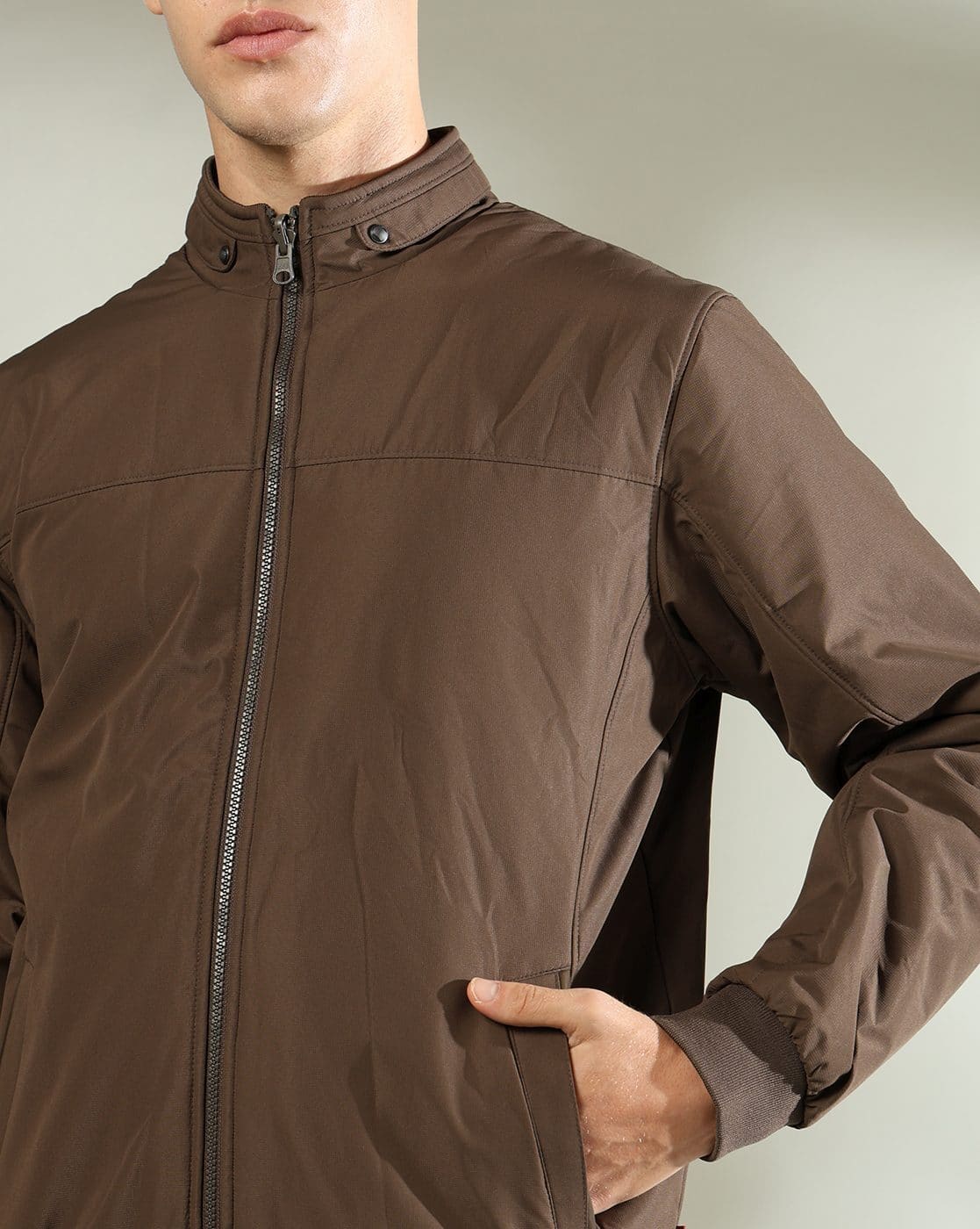 Buy Brown Jackets & Coats for Men by NETPLAY Online | Ajio.com