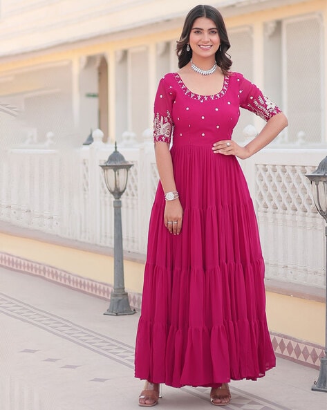 Embroidery Anarkali Kurta Set Price in India