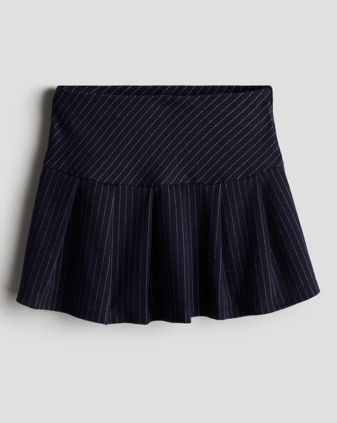 Jersey Skirts Navy Pleated Skirt H&m H&m Blue Pleated