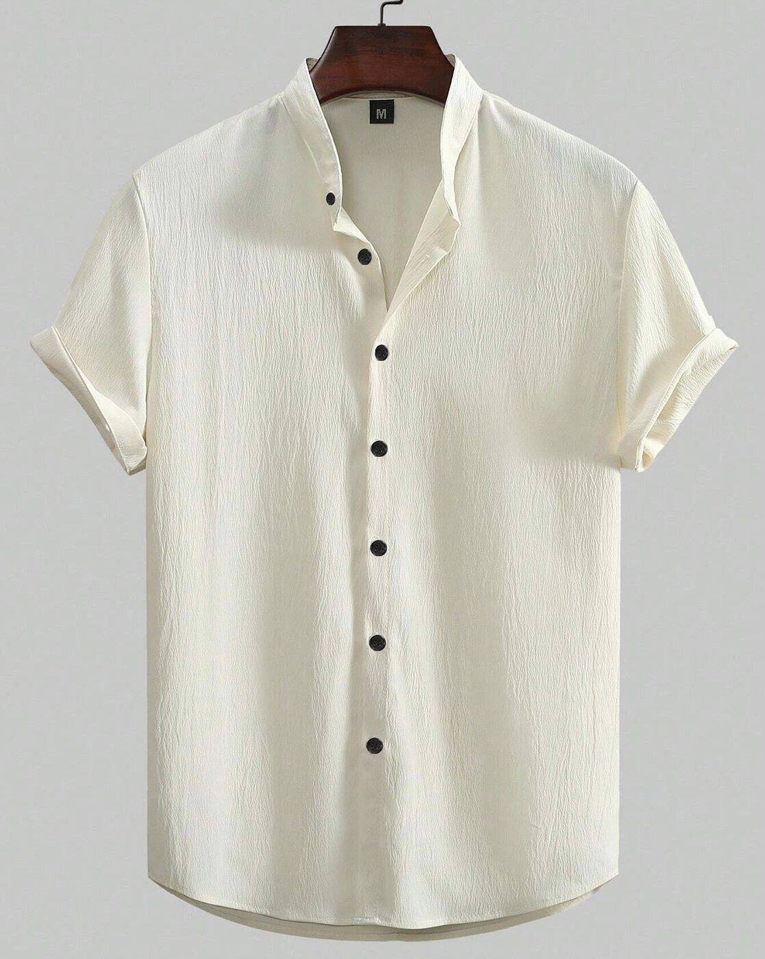 Buy Urban Buccachi Men Regular Fit Band Collar Shirt Online | Ajio.com