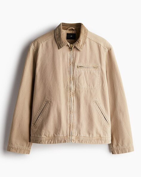 Regular Fit Corduroy Collared Denim Jacket