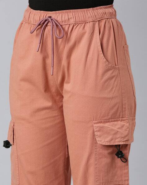 Girl Fitted Cargo Shorts Women's Trekking And Travel Cotton Cargo