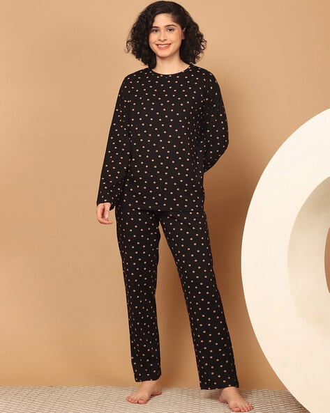 Buy Black Night&LoungeWearSets for Women by Kanvin Online