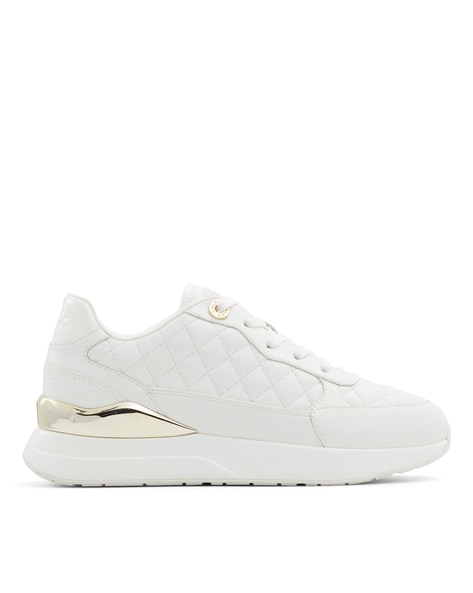 Aldo Women Quilted Lace-Up Sneakers