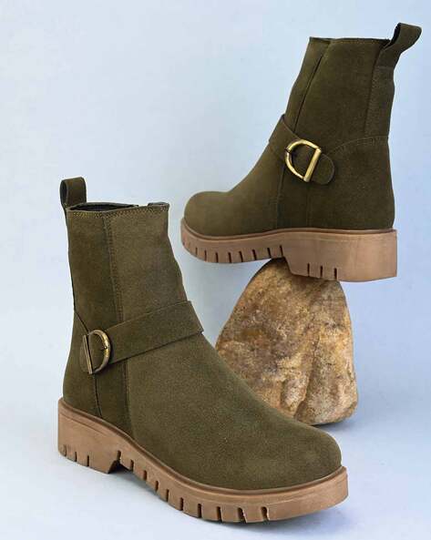 FENTACIA Boots with Suede upper