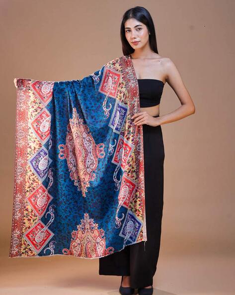 Women Floral Shawl Price in India