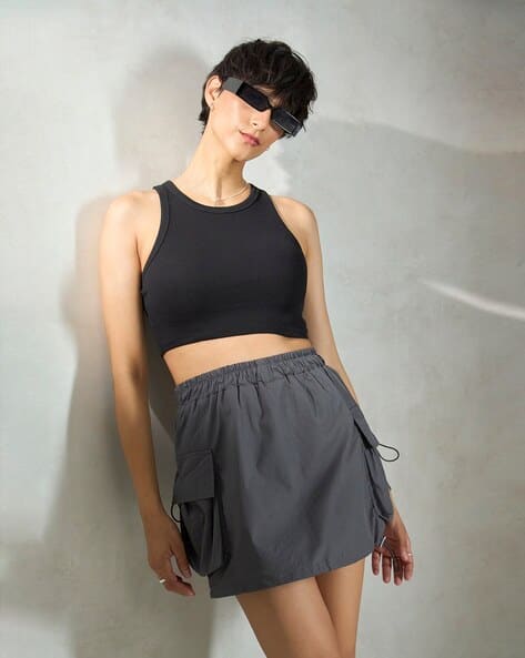 Buy Grey Skirts for Women by Virgio Online