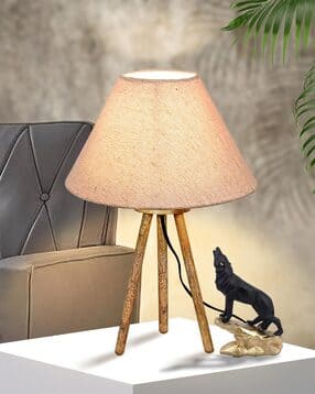 homesake Wooden Tripod Table Lamp with Shade-picture-45