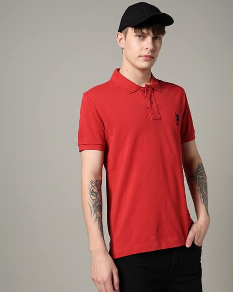 U.S. Polo Assn. Men Slim Fit Polo T-Shirt with Logo Embroidery