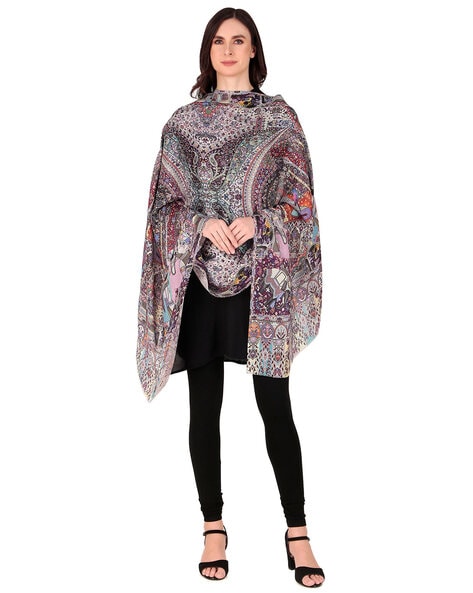 Paisley Shawl with Frayed Hem Price in India