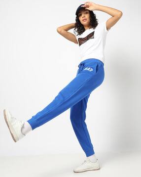 gap Solid Regular Fit Knitted Joggers with Embroidered Logo-picture-22