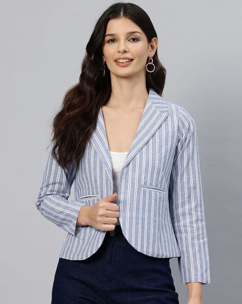 Women front open blazer