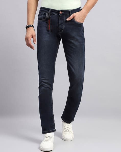Jeans Discount Side Stripe Jeans Mens Myntra Buy Dark Blue Jeans