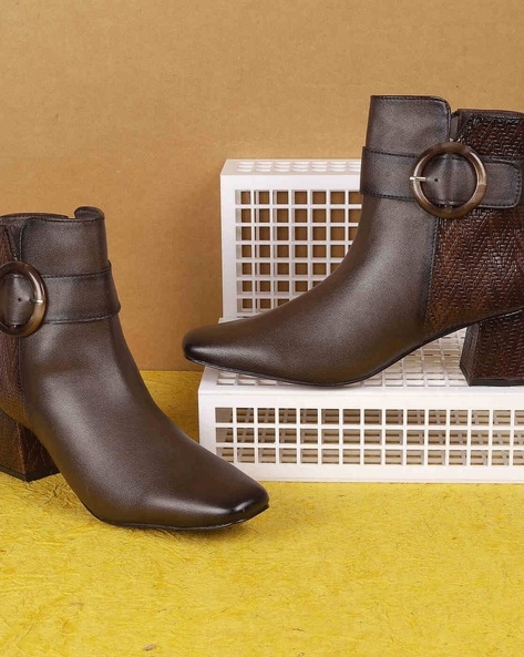 Metro Ankle-length boots with synthetic upper